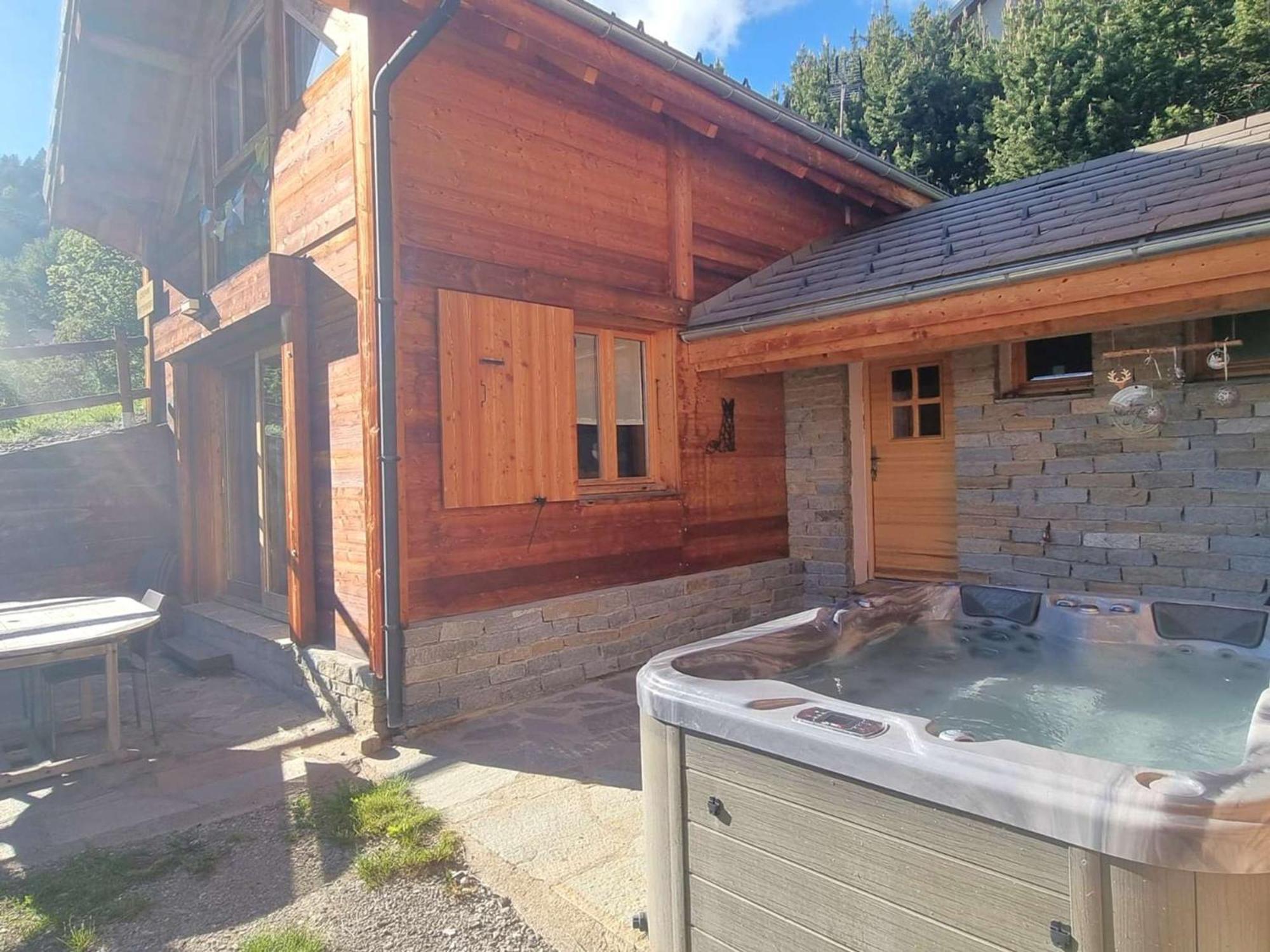 Chalet 6 Pers Avec Spa, Terrasse Plein Sud A Saint-Michel-De-Chaillol - Fr-1-393-22 ภายนอก รูปภาพ