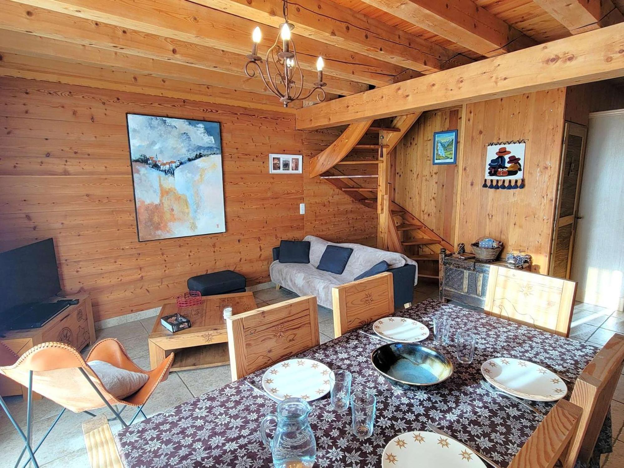 Chalet 6 Pers Avec Spa, Terrasse Plein Sud A Saint-Michel-De-Chaillol - Fr-1-393-22 ภายนอก รูปภาพ